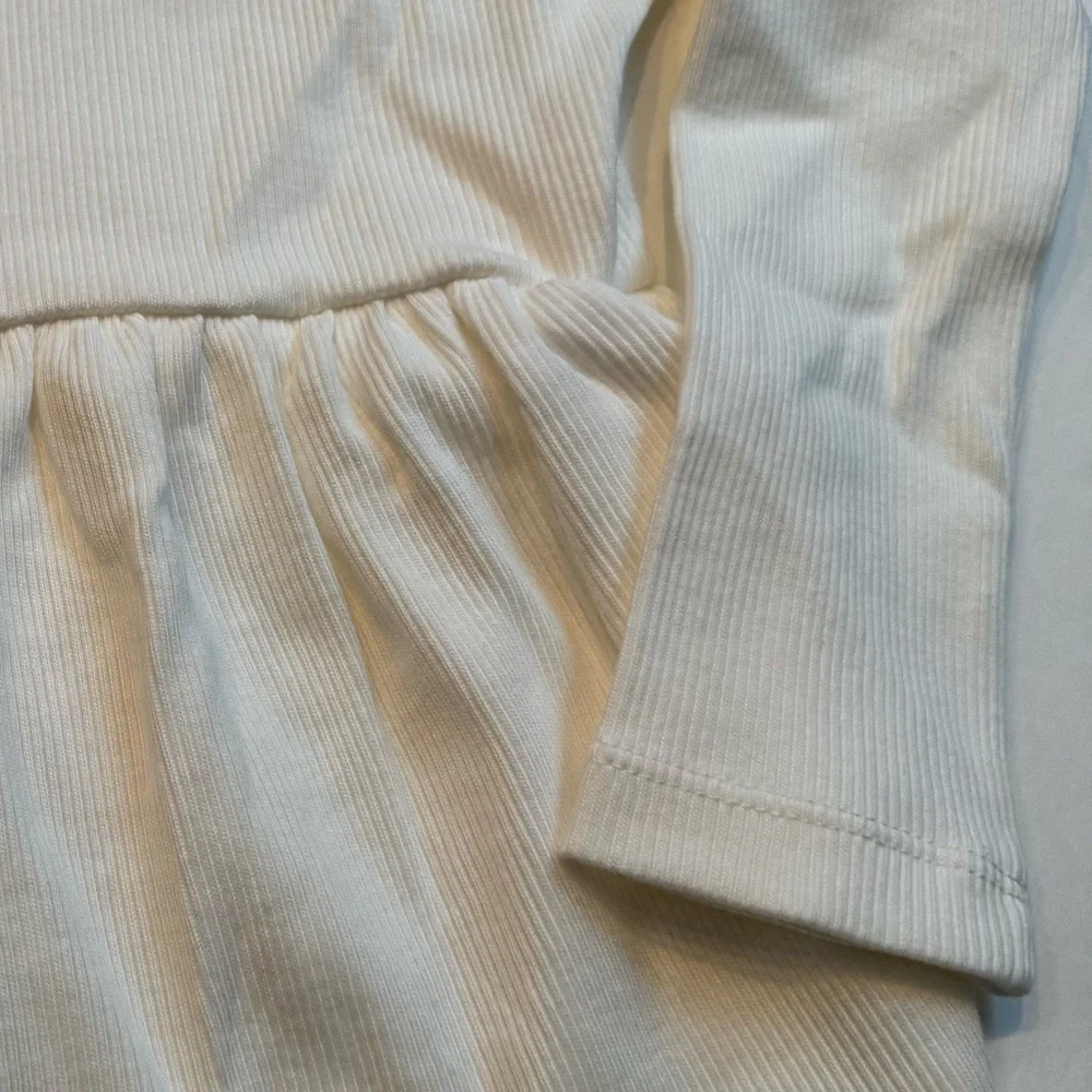 Omi Jo NWT by WDW Simple Cardigan Ribbed Off White Hooded Long Sleeve Girls 2T